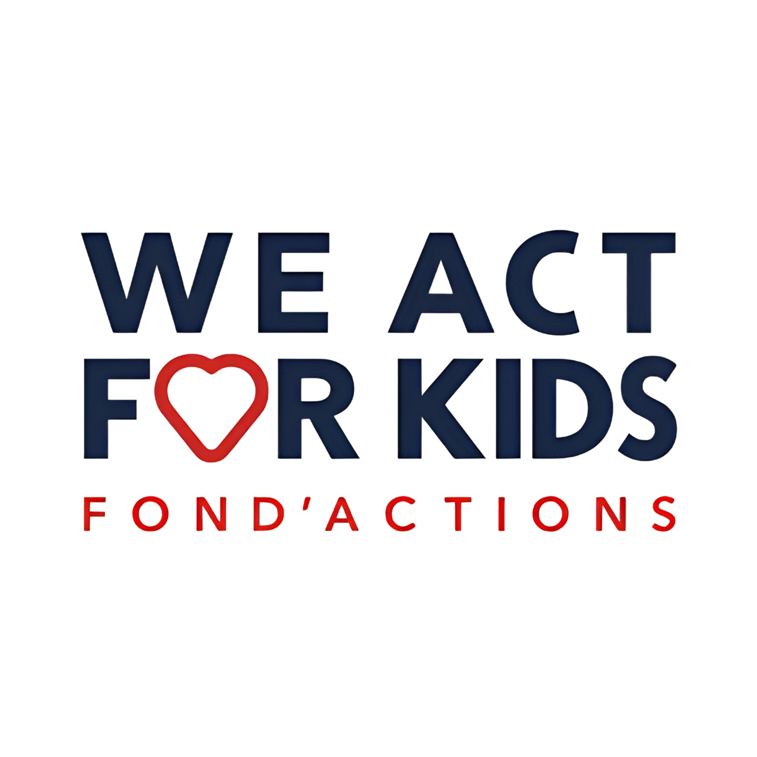 Fondation We Act For Kids Logos fondations et fonds partenaires Positive Lab association enfance Roubaix Hauts-de-France