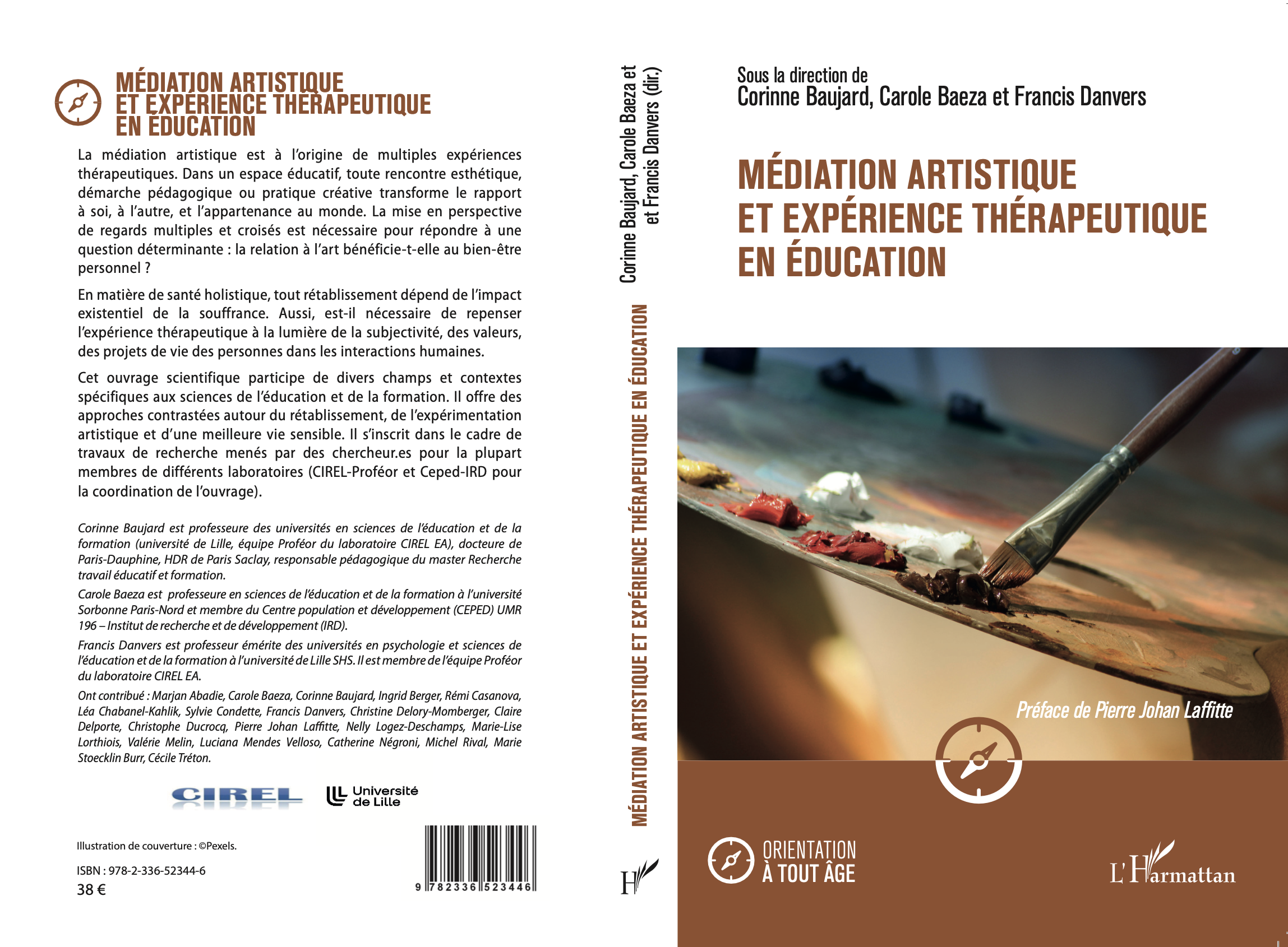 Couverture livre Médiation artistique et expérience thérapeutique en éducation L'Harmattan