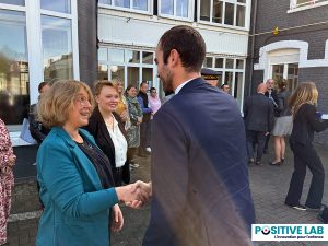Nelly Logez-Deschamps Positive Lab Roubaix lors de la visite de Charlotte Parmentier-Lecocq
